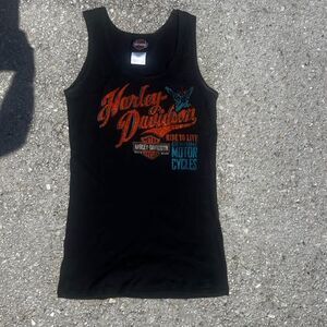 Harley-Davidson Women's Ribbed Biker Motorcycle Moto Tank Top Size M -